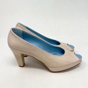 DorKing by Fluchos Heels Platform Shoes Womens 39 Beige Nude Open Toe